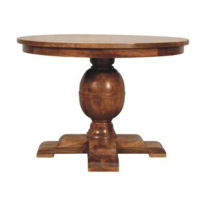 Solid Mango Wood Wentworth Round Dining Table