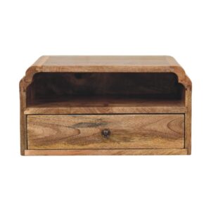 Solid Mango Wood Avora Wall-Mounted Bedside
