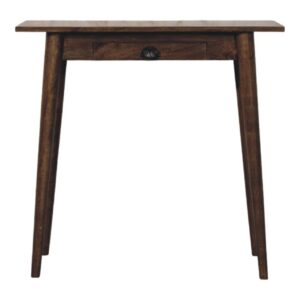 Solid Mango Wood Classic Grey Finished 1 Drawer Nordic Writing Table