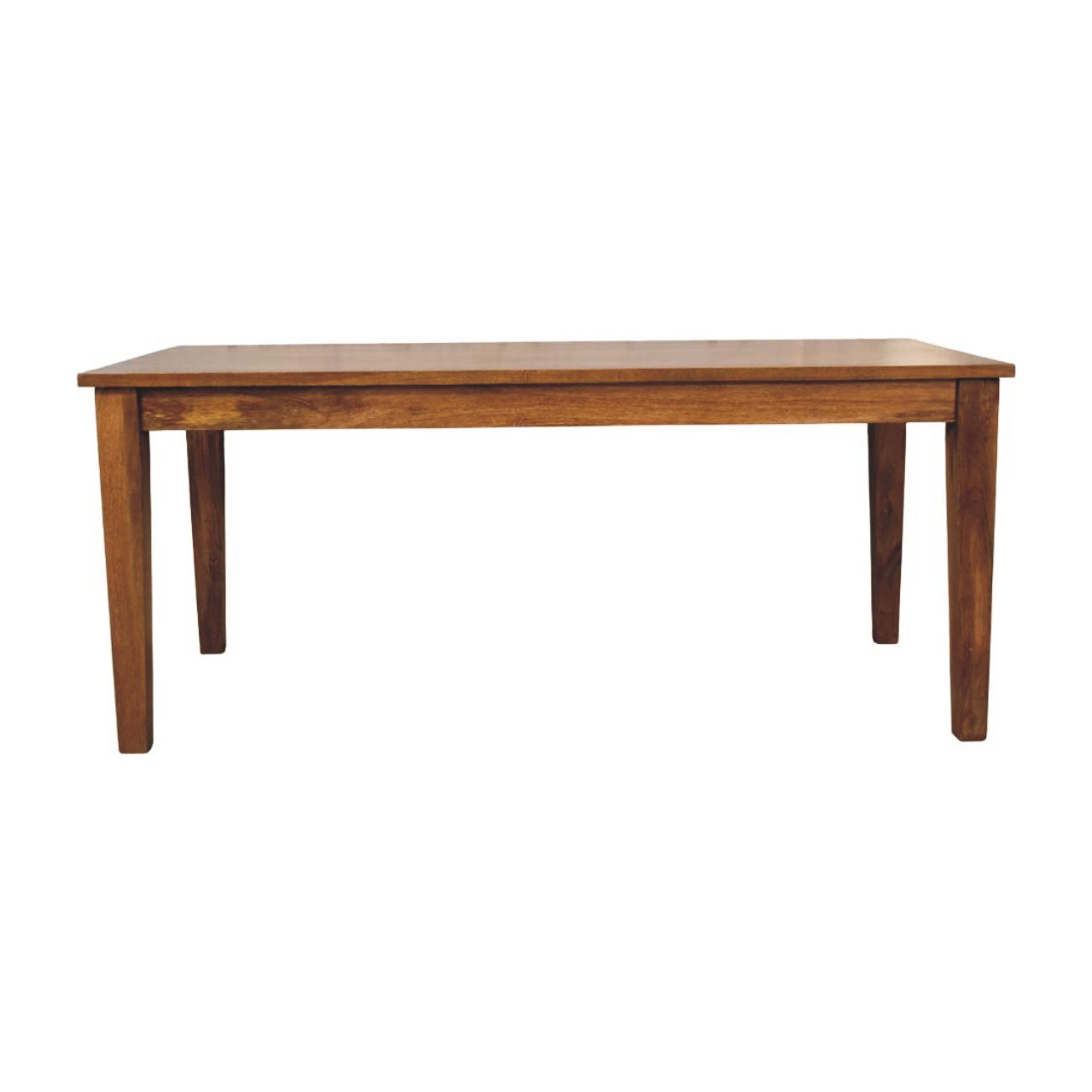 Solid Mango Wood Classic Amber Oak Finished Dining Table