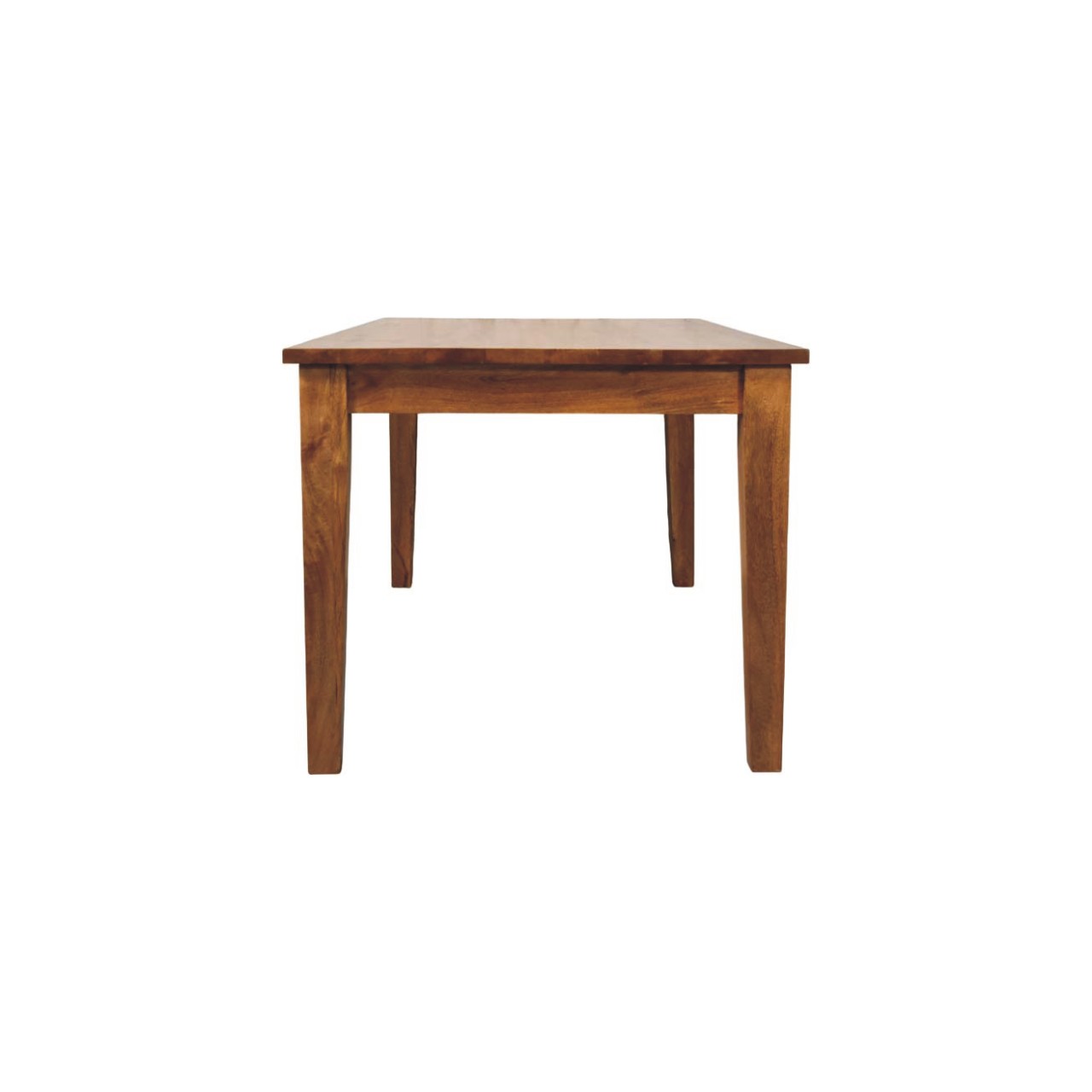 Solid Mango Wood Classic Amber Oak Finished Dining Table - Image 7
